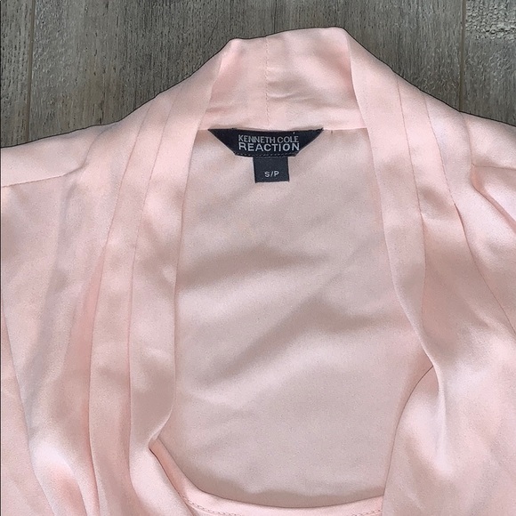 Kenneth Cole Blush Pink Asymmetrical Hem Tank S - Picture 2 of 5